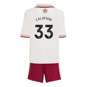 Arsenal Riccardo Calafiori #33 Jalkapallovaatteet Lasten Kolmas peliasu 2025-26 Lyhythihainen (+ Lyhyet housut)